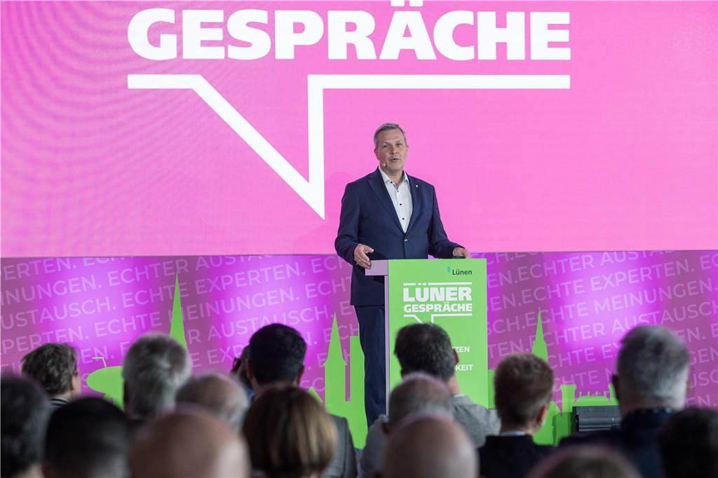 Bürgermeister Jürgen Kleine-Frauns war auch selbst Redner bei den Lüner Gesprächen im April 2024. 