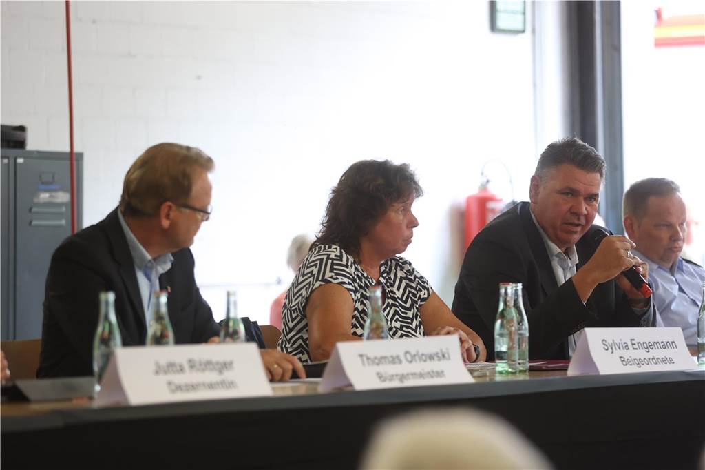Bürgermeister und Landrat waren sich nicht in allen Fragen einig.