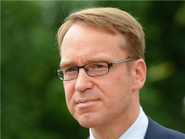 Bundesbankpräsident Jens Weidmann auf dem Gelände der Deutschen Bundesbank in Frankfurt am Main. Foto: Arne Dedert/Archiv