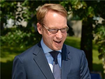 Bundesbankpräsident Jens Weidmann auf dem Gelände der Deutschen Bundesbank in Frankfurt am Main. Foto: Arne Dedert/Archiv