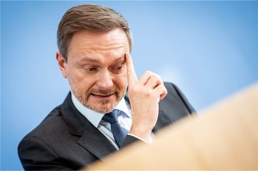 Ukraine-Krieg „macht uns ärmer“: Warum wir die Heizung runterdrehen müssen Bundesfinanzminister Christian Lindner (FDP) bei einer Pressekonferenz in Berlin.