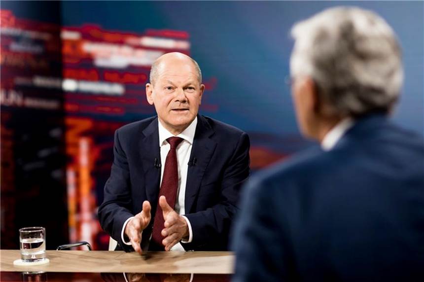 Scholz verteidigt Ukraine-Kurs: „Immer schnell entschieden“ Bundeskanzler Olaf Scholz im Interview im ZDF.