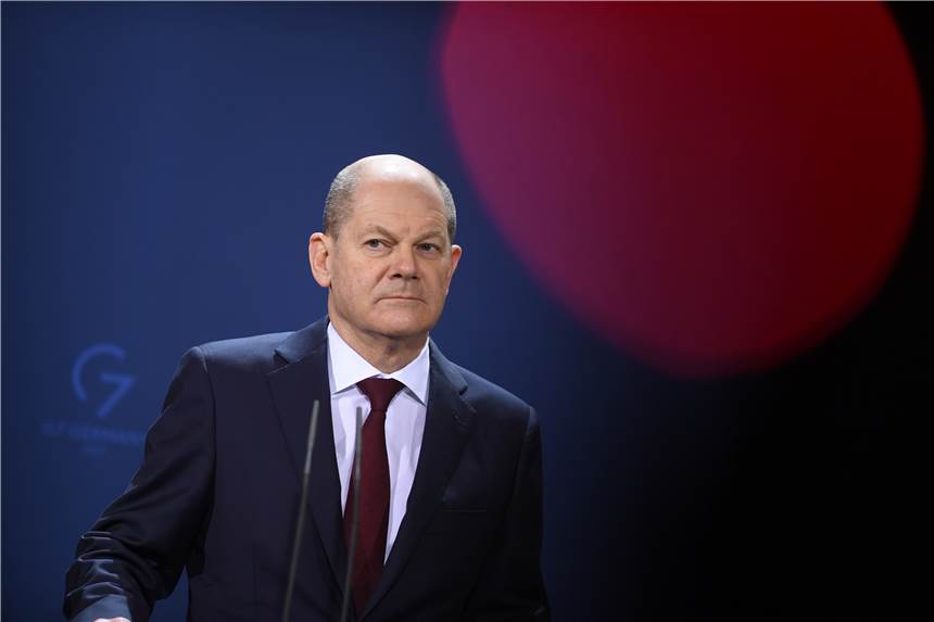 Scholz sichert baltischen Staaten Solidarität zu Bundeskanzler Olaf Scholz (SPD) gibt mit den Spitzen der drei baltischen Staaten eine Pressekonferenz.
