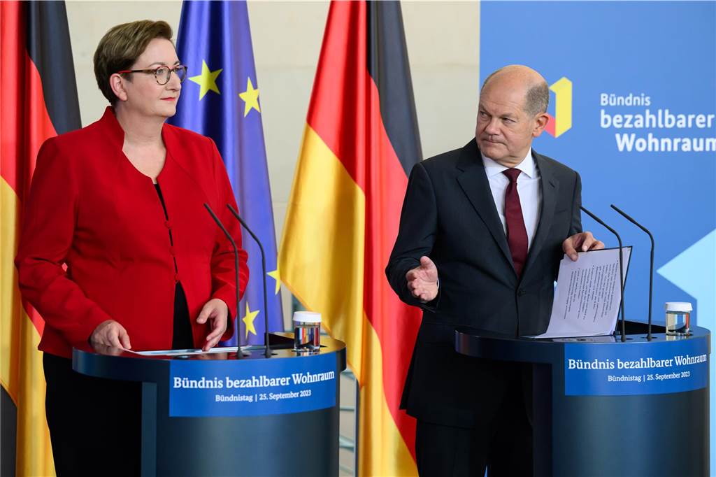 Unsichtbarer Wohnraum in Haltern: „Potenzial für 10.000 Menschen“ Bundeskanzler Olaf Scholz und Bundesbauministerin Klara Geywitz