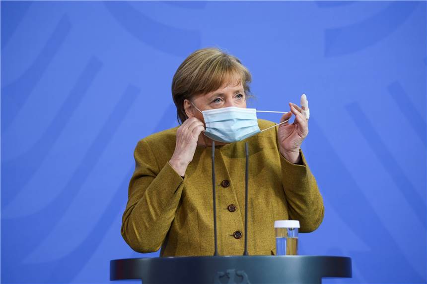 „Sie ist überfällig“: Merkel wirbt für bundesweite Corona-Notbremse Bundeskanzlerin Angela Merkel (CDU) kommt zu einer Pressekonferenz. Die Kanzlerin sprach über die aktuelle Situation in der Corona-Pandemie und die Änderungen des Infektionsschutzgesetzes, die die Bundesregierung am Dienstag beschlossen hat.