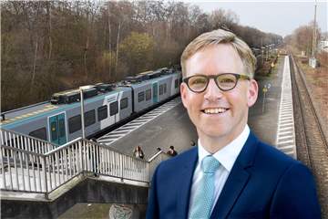 Bundestagsabgeordneter Marc Henrichmann (CDU) setzt sich für den Ausbau der Strecke zwischen Lünen und Münster ein.