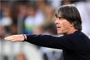 Bundestrainer Joachim Löw beim Testspiel gegen Peru. Foto: Uli Deck