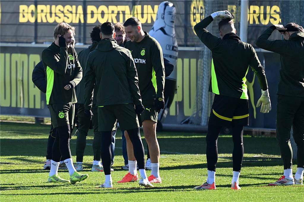 BVB-Abschlusstrining vor dem Heimspiel gegen Lille.