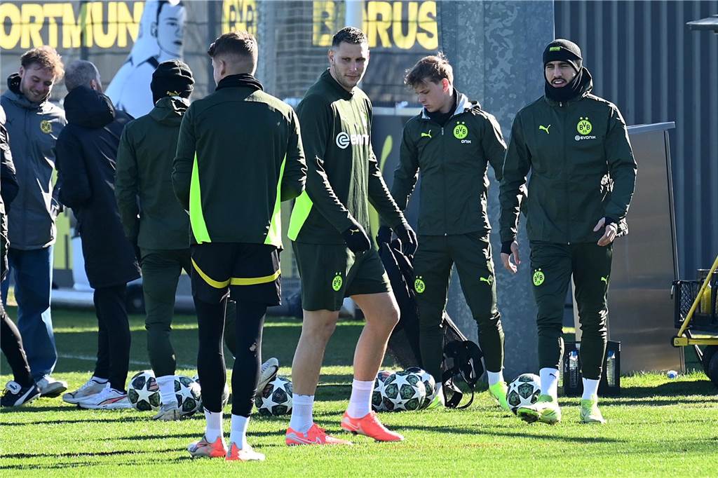 BVB-Abschlusstrining vor dem Heimspiel gegen Lille.