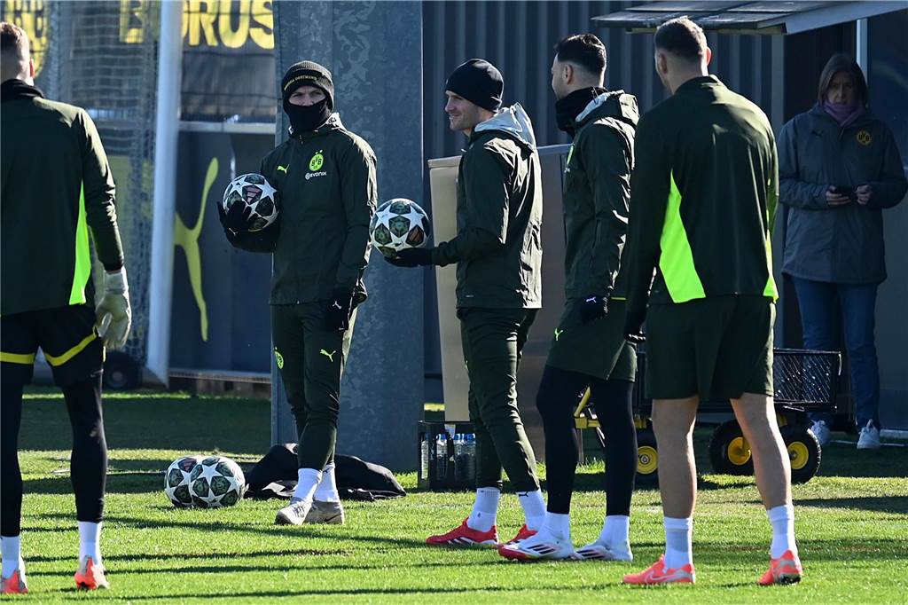 BVB-Abschlusstrining vor dem Heimspiel gegen Lille.
