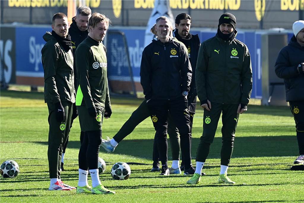 BVB-Abschlusstrining vor dem Heimspiel gegen Lille.