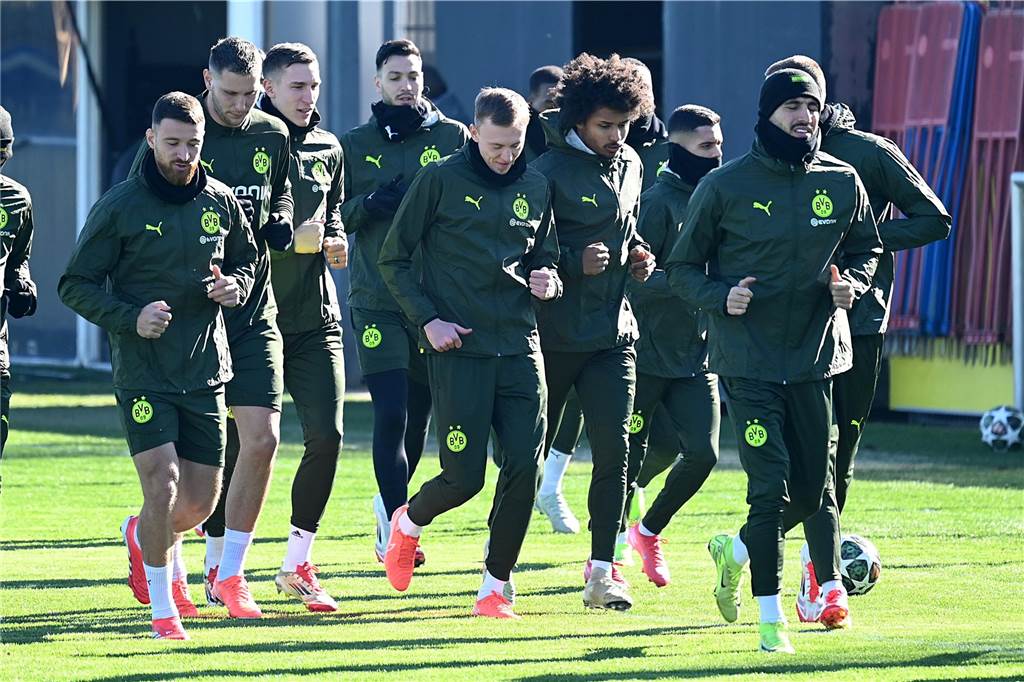 BVB-Abschlusstrining vor dem Heimspiel gegen Lille.