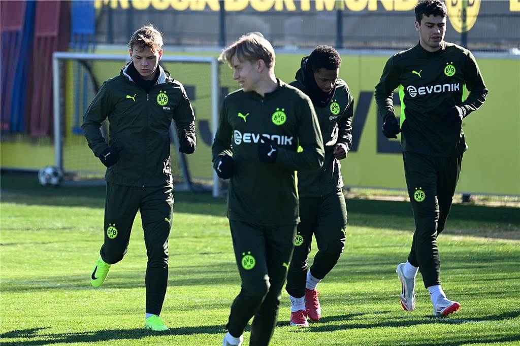 BVB-Abschlusstrining vor dem Heimspiel gegen Lille.
