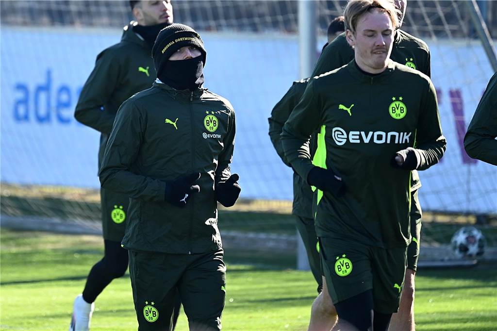 BVB-Abschlusstrining vor dem Heimspiel gegen Lille.
