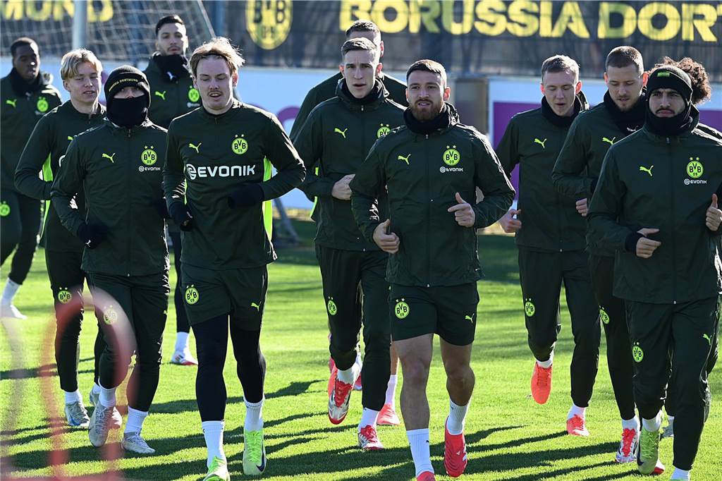 BVB-Abschlusstrining vor dem Heimspiel gegen Lille.