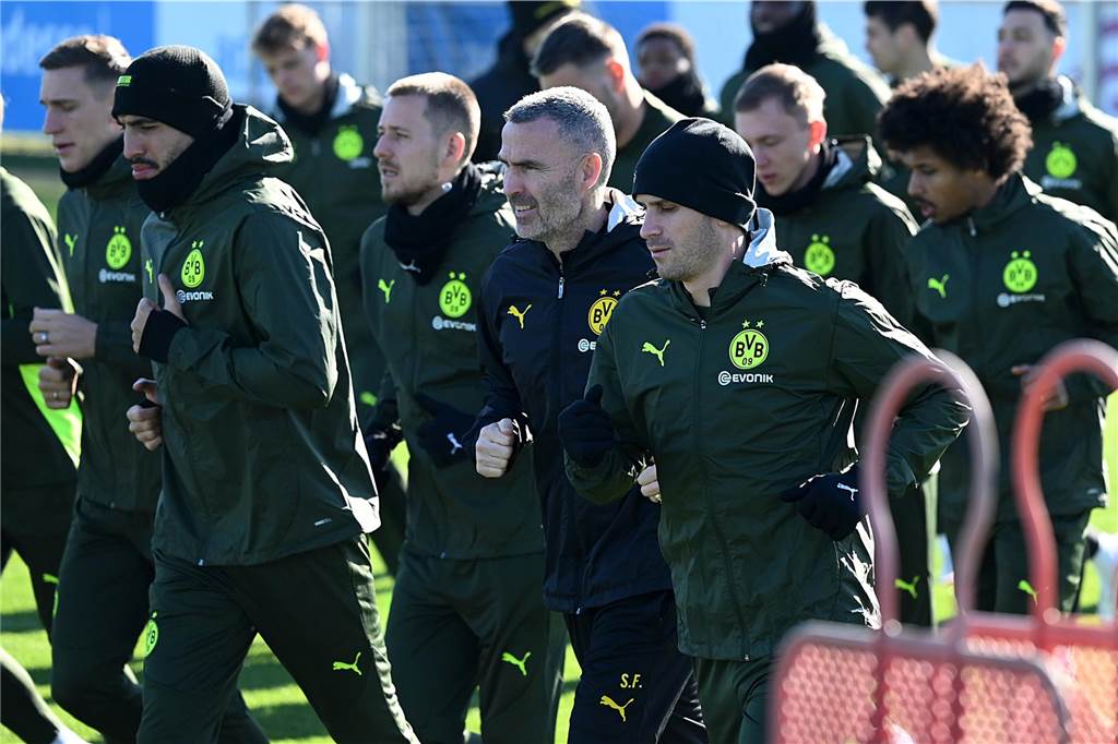 BVB-Abschlusstrining vor dem Heimspiel gegen Lille.