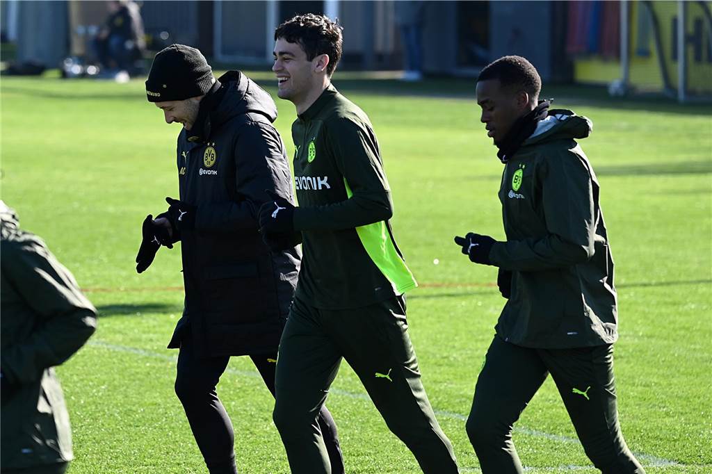 BVB-Abschlusstrining vor dem Heimspiel gegen Lille.