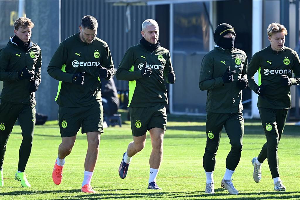 BVB-Abschlusstrining vor dem Heimspiel gegen Lille.