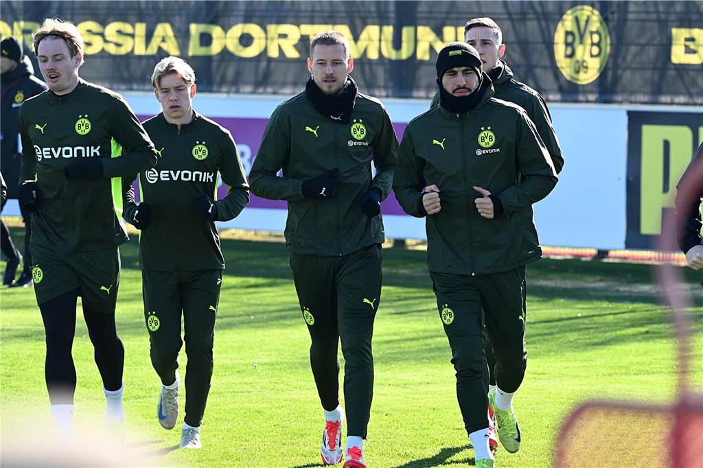 BVB-Abschlusstrining vor dem Heimspiel gegen Lille.