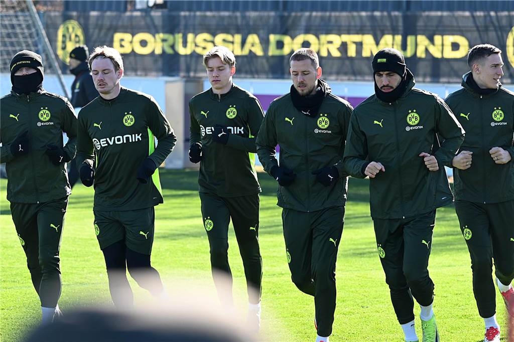 BVB-Abschlusstrining vor dem Heimspiel gegen Lille.