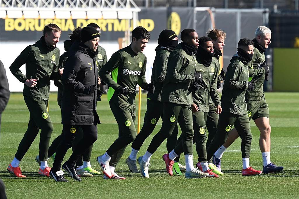 BVB-Abschlusstrining vor dem Heimspiel gegen Lille.
