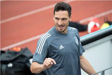 BVB-Abwehrchef Mats Hummels beim Abschlusstraining des DFB-Teams im Adi-Dassler-Stadion vor dem Spiel gegen Ungarn.