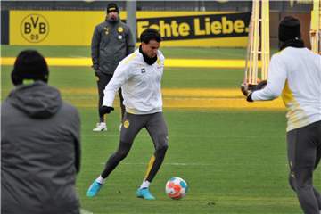 BVB-Brasilianer Reinier bei einer Trainingseinheit in Dortmund-Brackel.