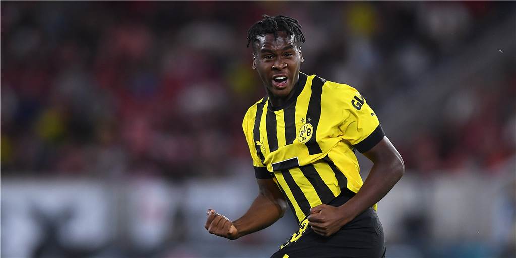 BVB-Einzelkritik: Bynoe-Gittens dreht auf – Meunier und Hazard laufen nur hinterher BVB-Joker Jamie Bynoe-Gittens bejubelt seinen Treffer zum 1:1.