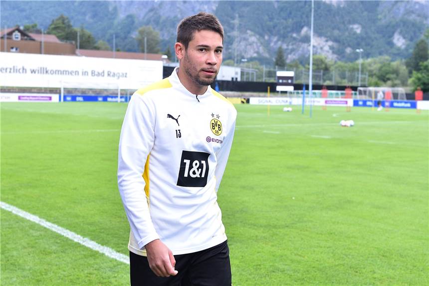 BVB-Linksverteidiger Raphael Guerreiro stand am Mittwoch wieder auf dem Trainingsplatz.
