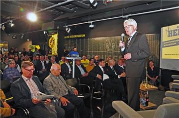 BVB-Präsident Dr. Reinhard Rauball bei der Feier zum 40. Geburtstag des Dortmunder Stadions.