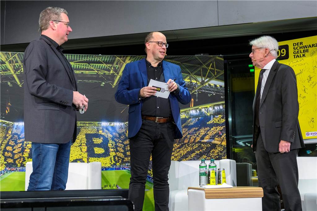 BVB-Talk in der Fanwelt mit Dr. Reinhard Rauball.