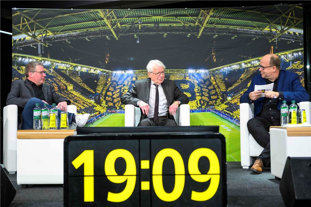 BVB-Talk in der Fanwelt mit Dr. Reinhard Rauball.