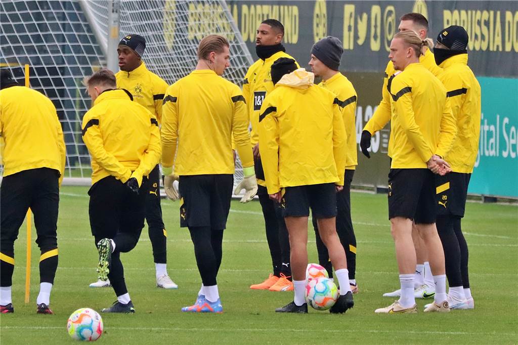 BVB-Training in Brackel am 23. Januar.