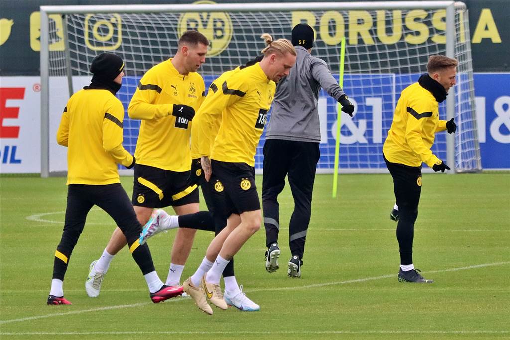 BVB-Training in Brackel am 23. Januar.