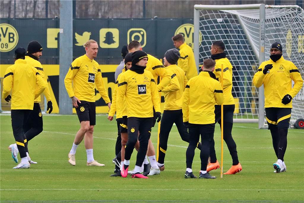 BVB-Training in Brackel am 23. Januar.