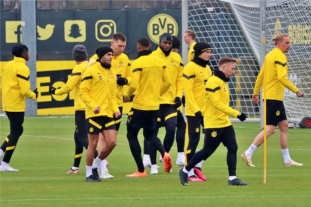 BVB-Training in Brackel am 23. Januar.
