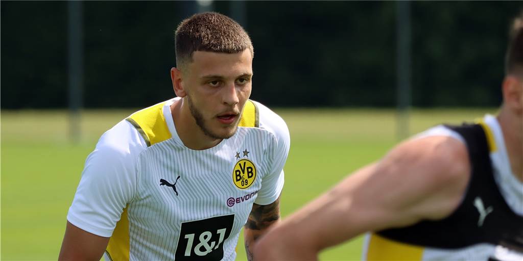 BVB-U23-Neuzugang Can Hayri Özkan: „Das hat mich facettenreicher gemacht“ Can Hayri Özkan im BVB-Training.