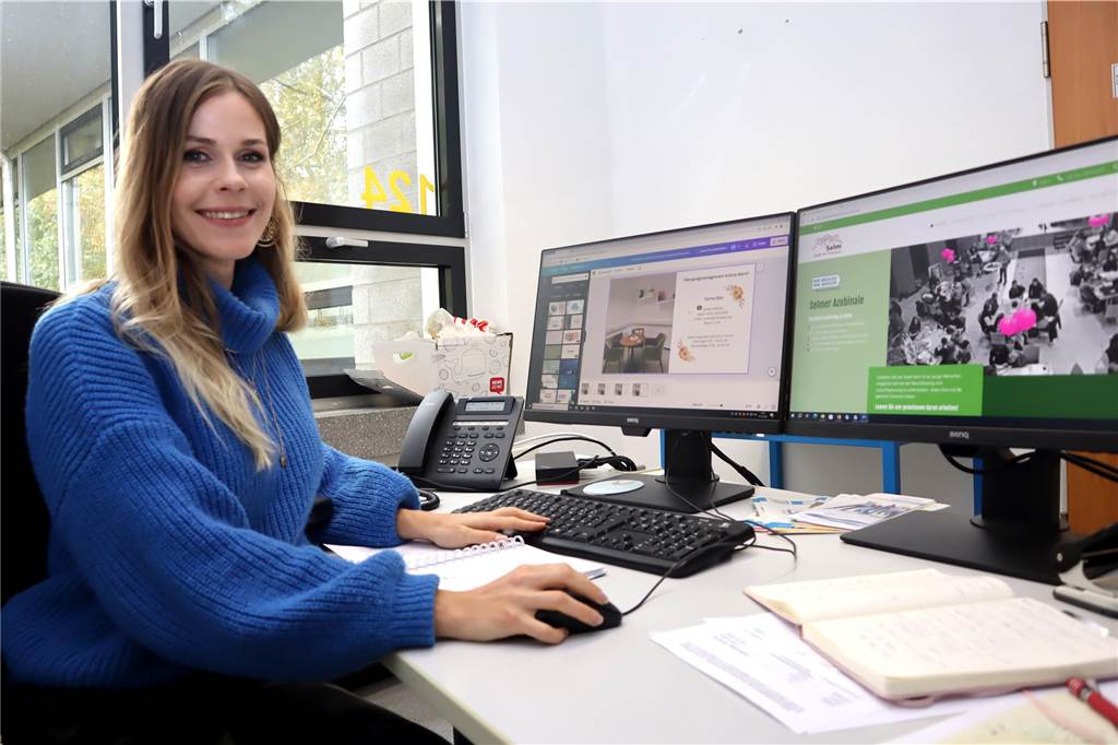 Carina Eller ist bei der Stadt Selm für das Übergangsmanagement Schule-Beruf zuständig.