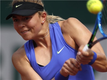 Carina Witthöft steht in 's Hertogenbosch im Achtelfinale. Foto: Petr David Josek