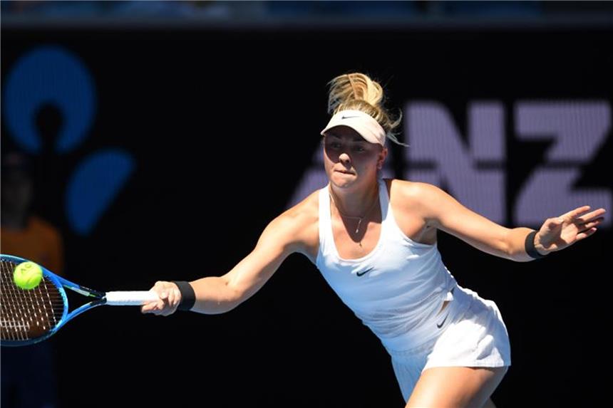 Carina Witthöft spielt beim Tennisturnier in Nürnberg Carina Witthöft tritt in Nürnberg an. Foto: Dean Lewins/AAP