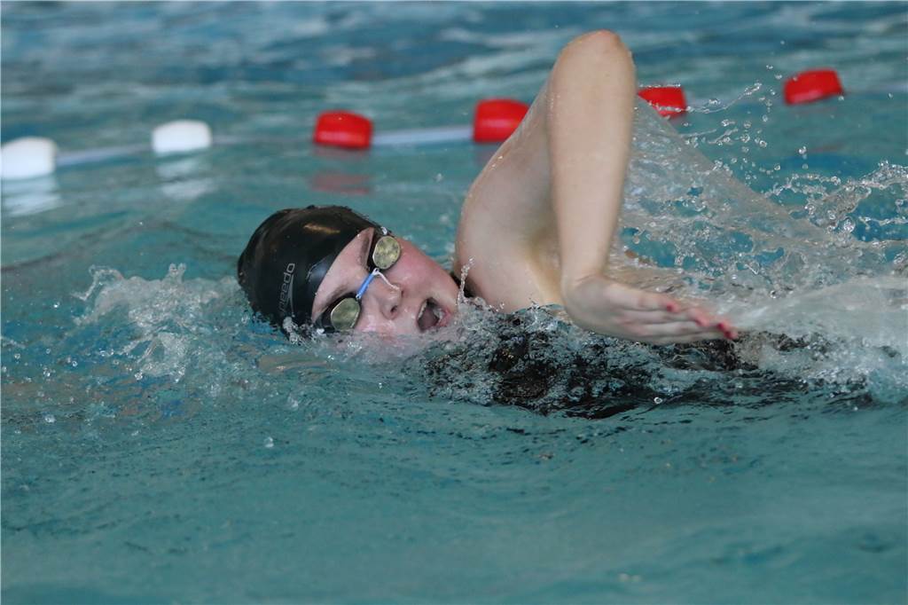 Caroline Feldkamp ist eine der schnellsten Schwimmerinnen aus Olfen.