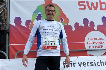 Carsten Sprung kann eine Laufrunde empfehlen, die der Halbmarathon-Distanz entspricht.