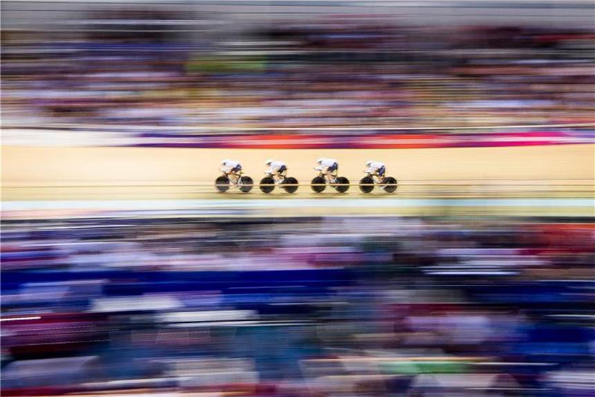 Zweite EM-Medaille für Lisa Brennauer - Ruderer enttäuschen Charlotte Becker, Lisa Brennauer, Mieke Kröger und Gudrun Stock im Sir Chris Hoy Velodrome. Foto: Jon Olav Nesvold/Bildbyran via ZUMA Press