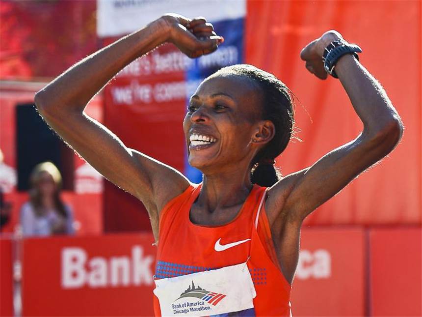 Sportfunktionäre: EPO-Doping bei Marathonläuferin Jeptoo Chicago-Siegerin Rita Jeptoo wurde positiv auf EPO getestet. Foto: Tannen Maury