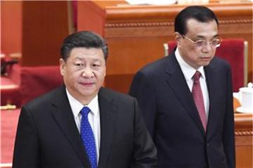 Chinas Präsident Xi Jinping (l), und Ministerpräsident Li Keqiang. Foto: kyodo