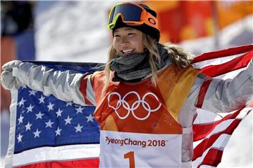 Chloe Kim war die Beste in der Halfpipe. Foto: Gregory Bull