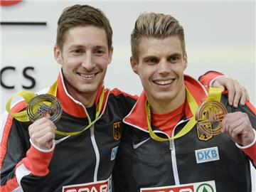 Christian Blum (l) und Julian Reus sprinteten in Prag zu Silber und Bronze. Foto: Filip Singer