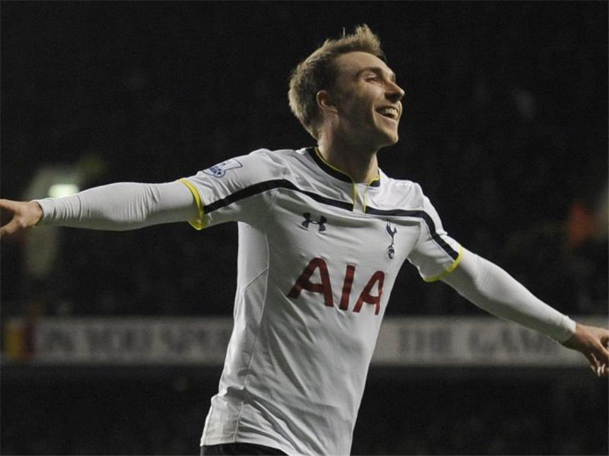 Tottenham Hotspur erreicht Finale im Ligapokal Christian Eriksen sorgte mit seinem Doppelpack für den Erfolg der Spurs gegen Sheffield. Foto: Will Oliver