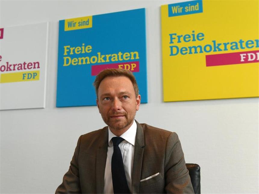 FDP: Keine Koalition um jeden Preis Christian Lindner, Bundesvorsitzender und Spitzenkandidat der FDP, im Hans-Dietrich-Genscher-Haus in Berlin. Foto: Maurizio Gambarini