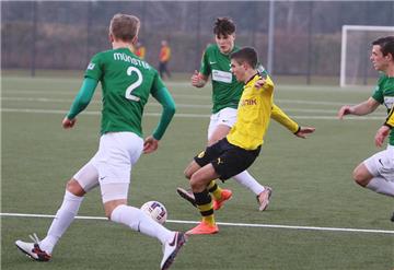 Christian Pulisic (M.) siegte mit der BVB-U19 gegen Münster 8:1.